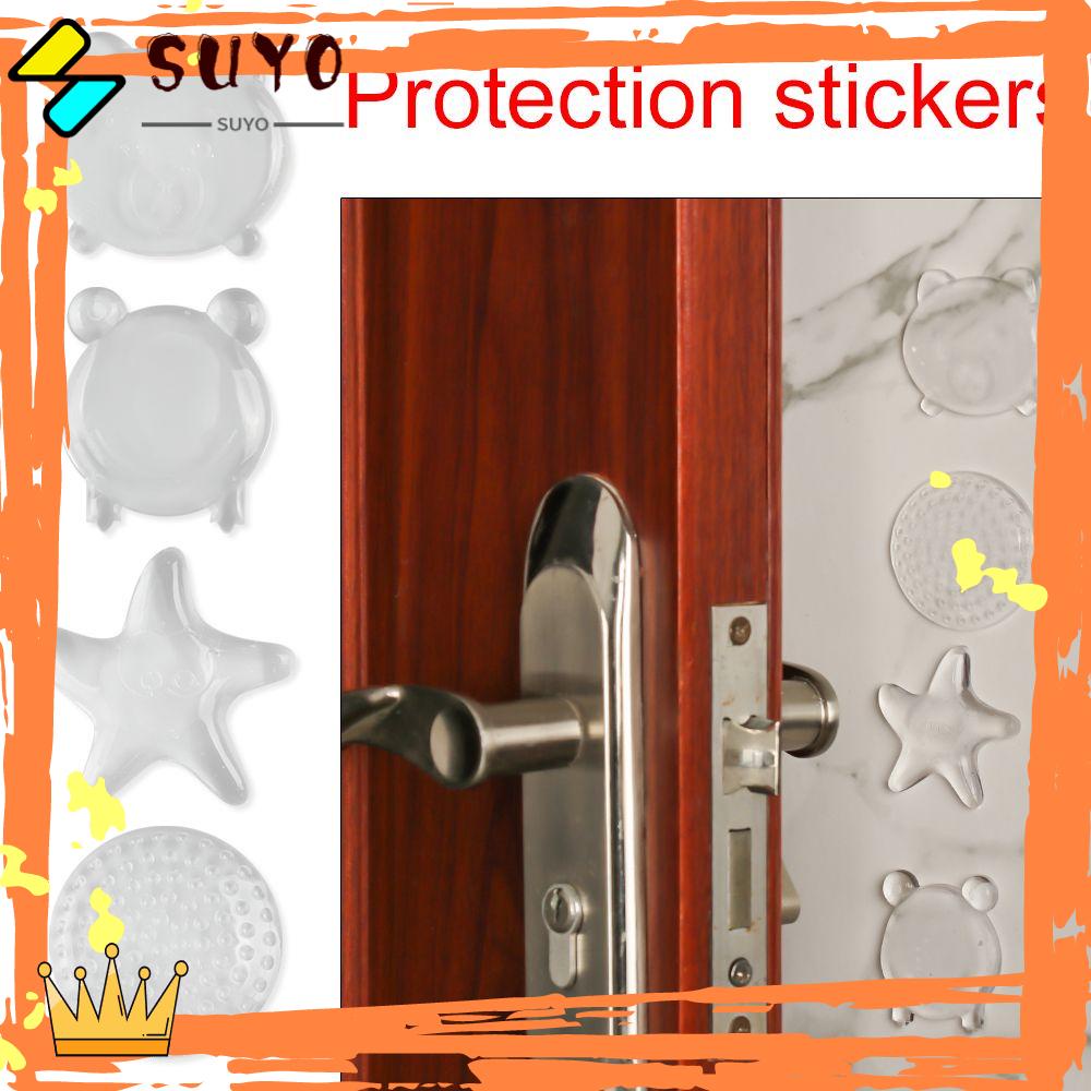 Suyo Door Stop Mute Crash Wall Stiker Proteksi Transparan