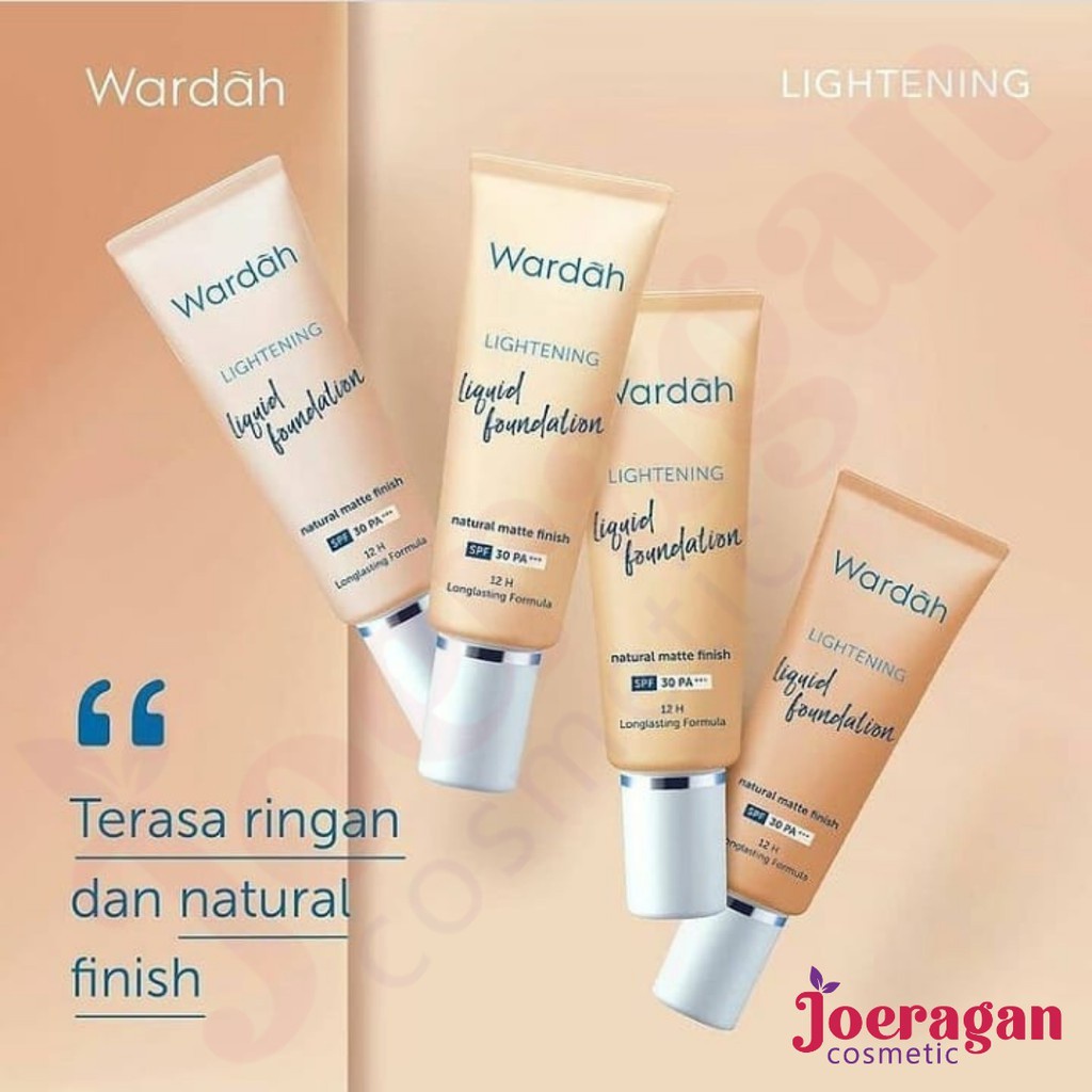 Wardah Lightening Liquid Foundation BPOM Halal | Liquid Foundation Ori