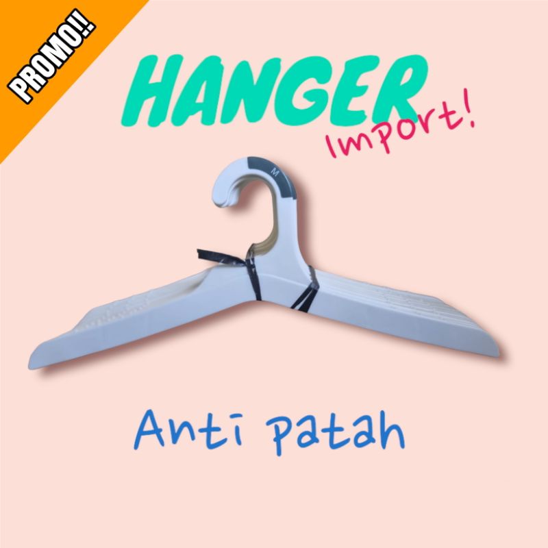 SATUAANN HANGER/GANTUNGAN BAJU IMPORT BEKAS MALL ANTI PATAH(TERMURAH)