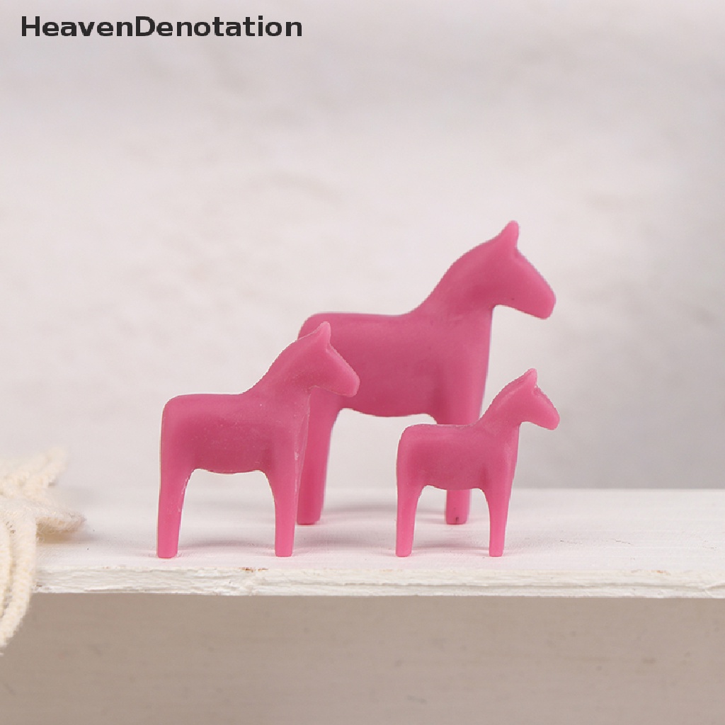 [HeavenDenotation] 1set 1: 6/1: 12rumah Boneka Miniatur Simulasi Nordic pony Dekorasi Aksesoris HDV