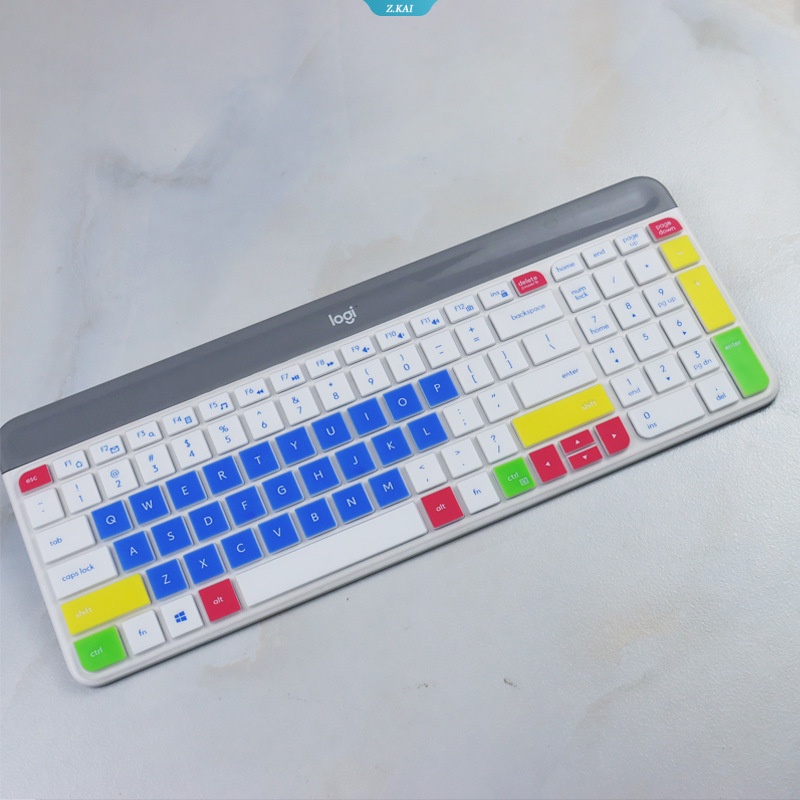 Silikon Penutup Keyboard Untuk Logitech MK470 K580 Slim Keyboard Nirkabel Silikon Tahan Debu Wireless Desktop Cover [ZK]