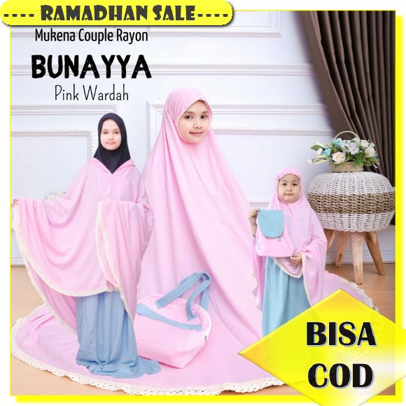 Mukena Couple Ibu Dan Anak 4-9 Tahun Azkia Mukena Kapel Ibu Dan Anak Mukena Couple Ibu Anak Terbaru 