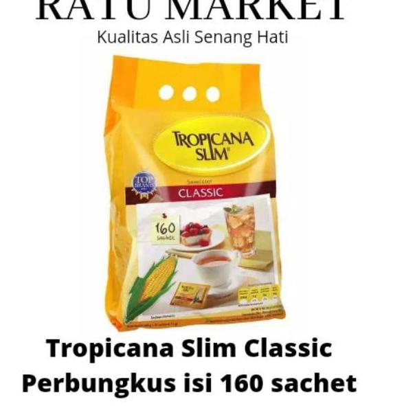 

⅍ TROPICANA SLIM SWEETENER CLASSIC 160 SACHET GULA ◙