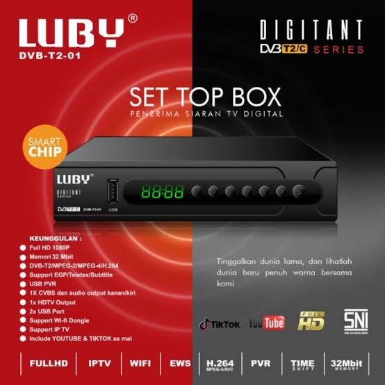 SET BOX TV BOX LUBY HD DVB-T2