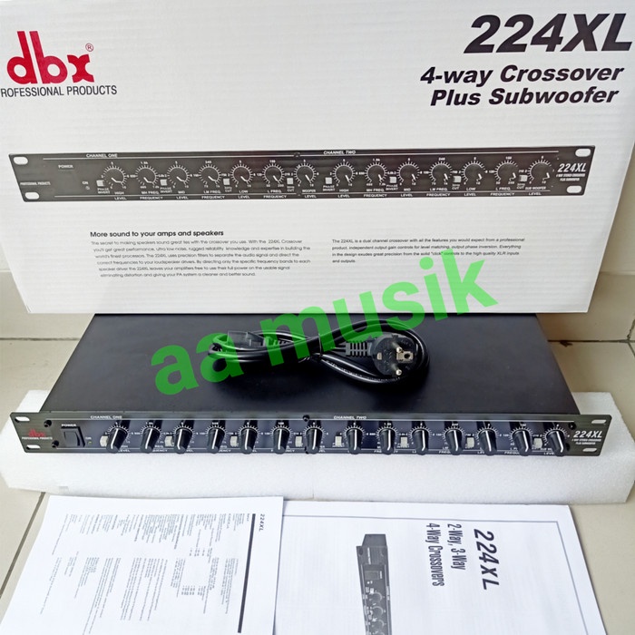 Terlaris Crossover Aktif Dbx 224Xl Output Subwoofer 4 Way