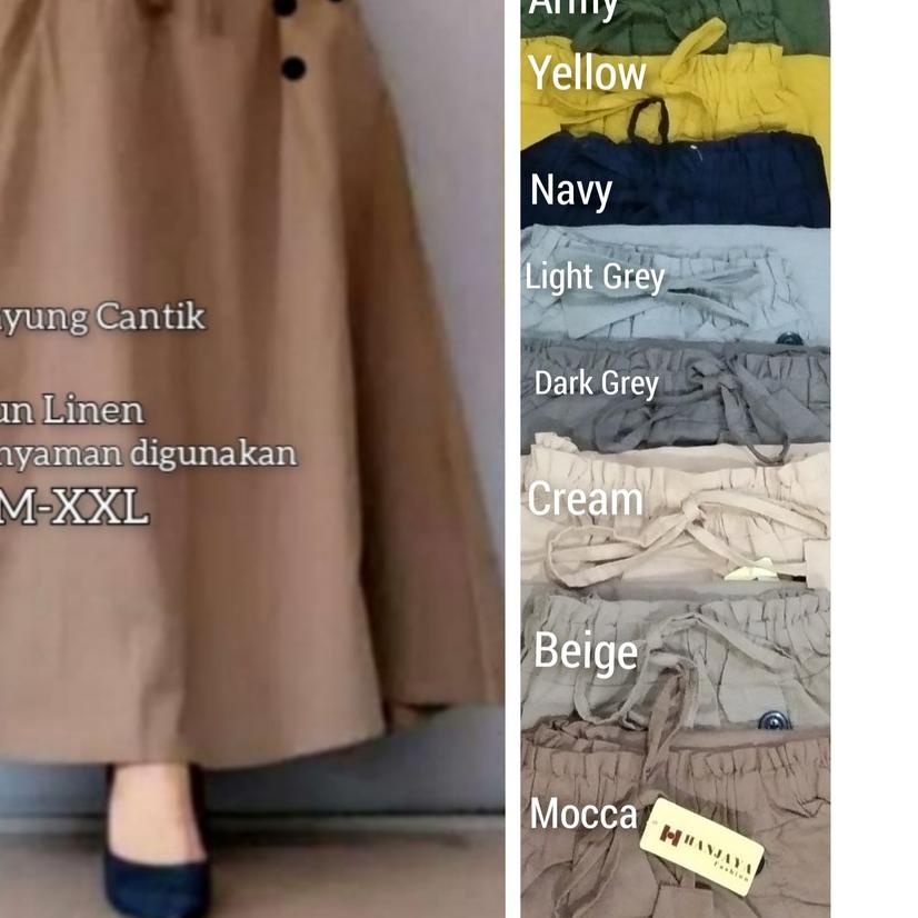 ✫ ROK KATUN LINEN RAMI PANJANG PAYUNG/ROK LEBAR MAYUNG. ROK REMAJA MUSLIM/ROK JUMBO ☈