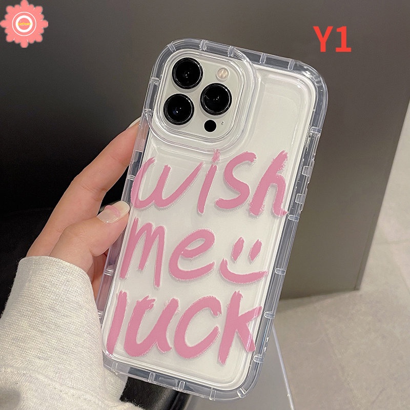 Case Huruf Alfabet Sederhana Untuk Realme C11 C15 C55 C30 7i C17 C30S C25 C25Y C25s C20 5 6i 5i 5s Realme C12 C21Y C33 C35 C20A C3 C1 C2 Smiley Soft TPU Airbag Shockproof Case