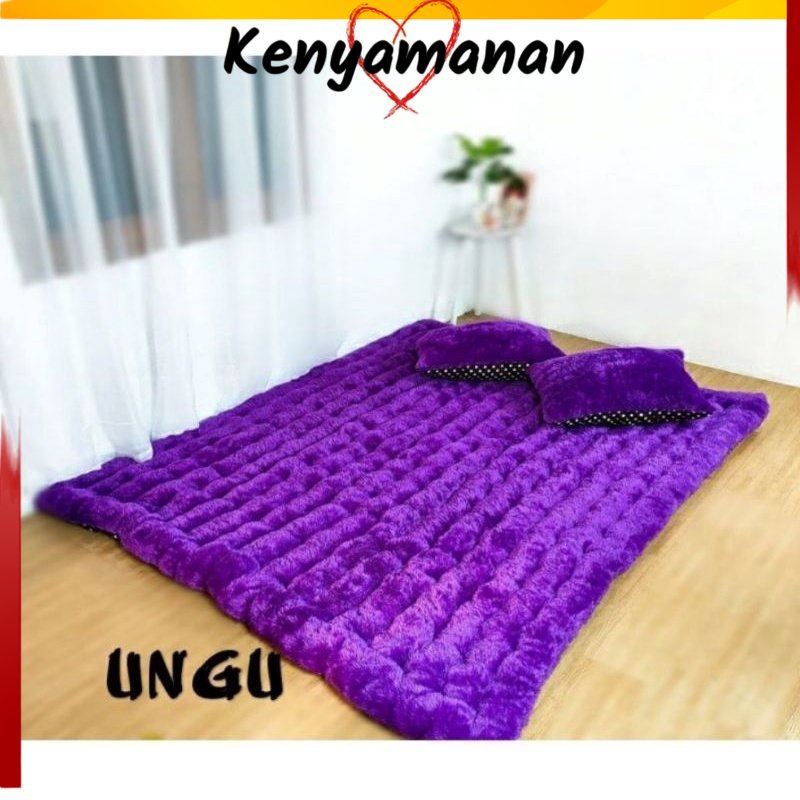 COD 6.5KG KASUR CIMOL BULU RASFUR FREE 2 BANTAL/ GENDER / KASUR PALEMBANG / GELOMBANG CINTA / GROSIR