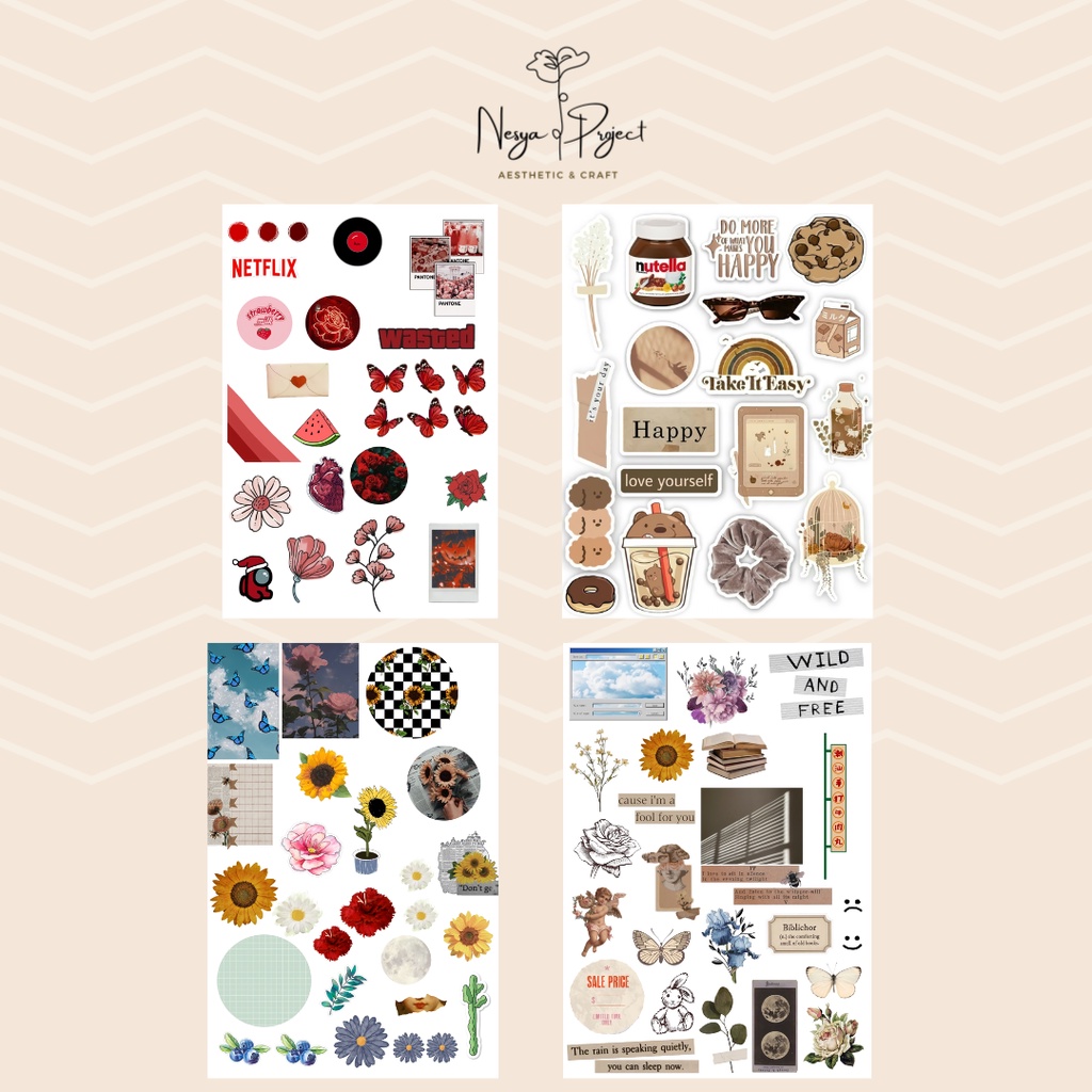 

Theme Sticker Pack Doff | Journal Sticker | Tumblr Sticker | Stiker HP/Laptop/Tumblr/journal