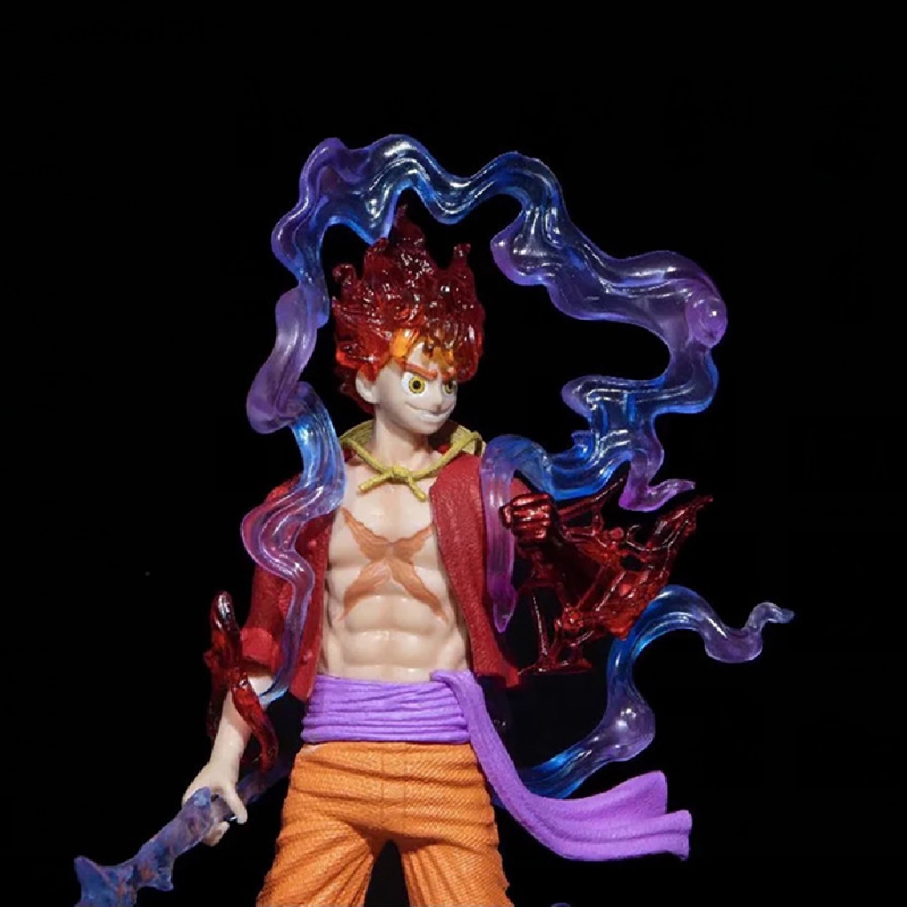 Xo One Piece Luffy Gear5 Tokoh Anime Dewa Matahari Nikka 21cm Action Figure Model Mainan OL