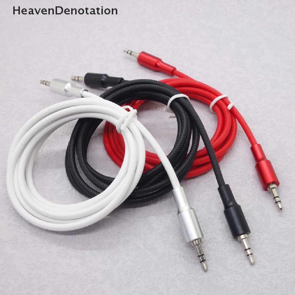 [HeavenDenotation] Kabel Aux Speaker Kawat 3.5mm Male To Male Kabel Audio Untuk Adaptor Headphone Mobil HDV