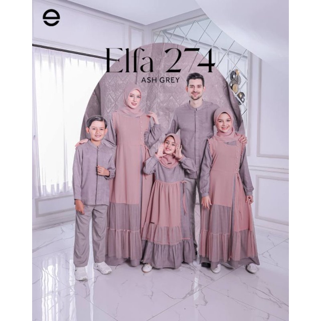SARIMBIT KELUARGA ELFA 274 ASH GREY //Sarimbit keluarga modern ELFA ETHICA