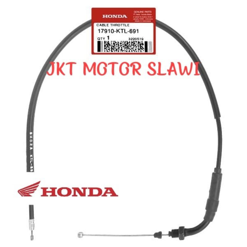 17910 ktl 691 kabel gas supra fit new asli honda