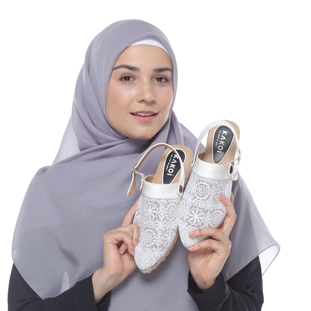 KAKOI - Mecca White Sepatu Sandal Umroh