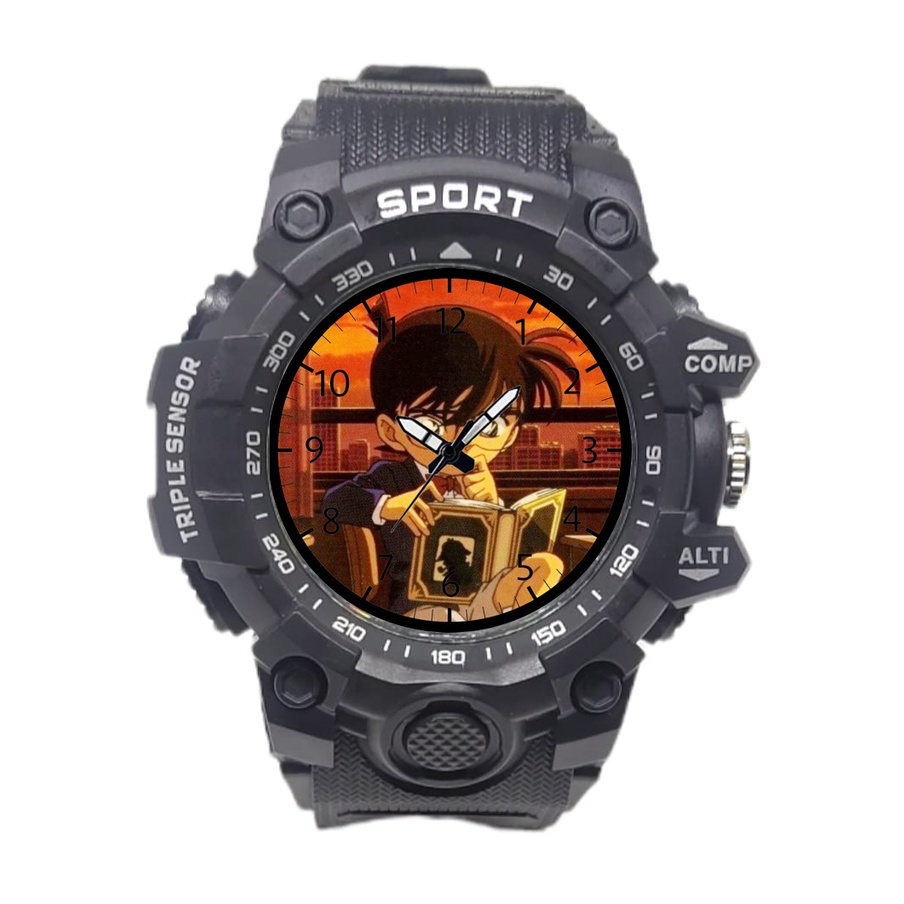 Jam Anak Sport Laki Laki Karakter Conan Anti Air