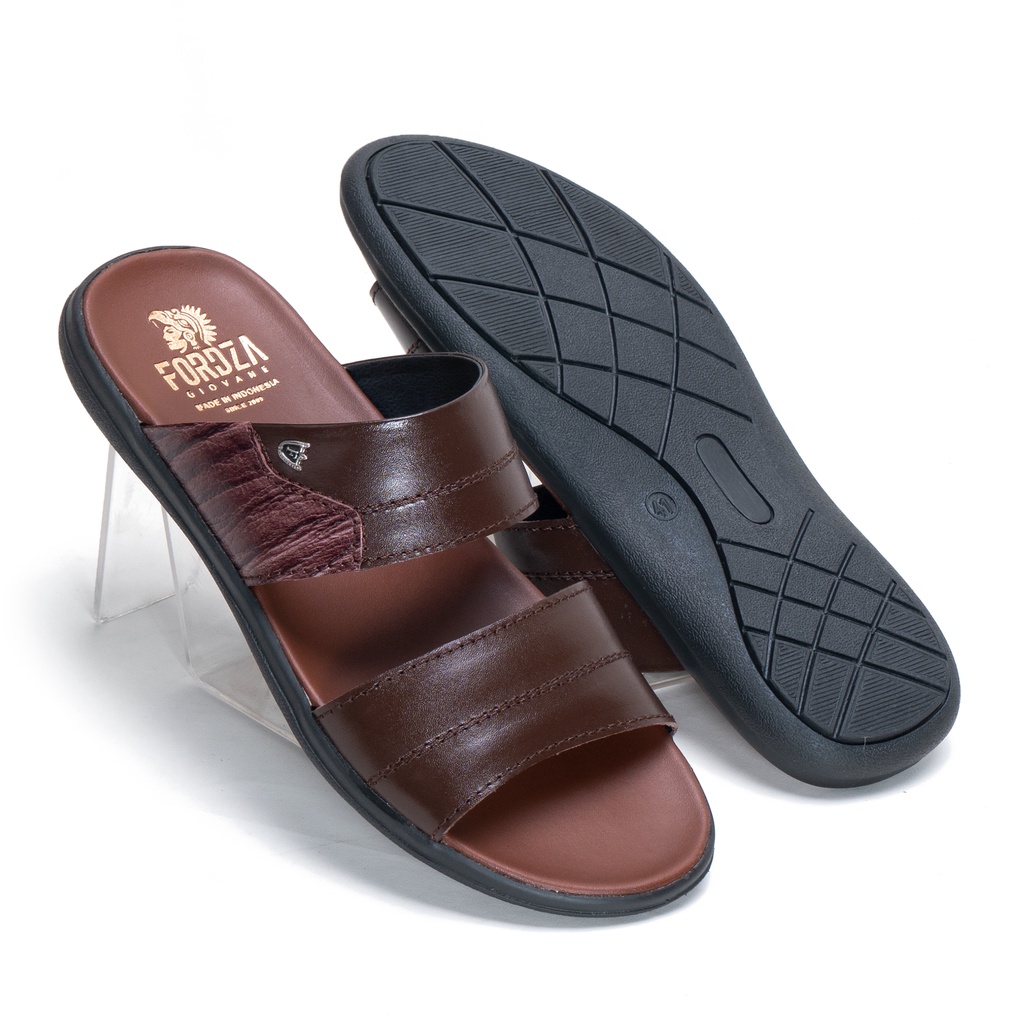 Sandal Pria Casual Kulit Asli Original Slop Outsole Karet Anti slip MS442