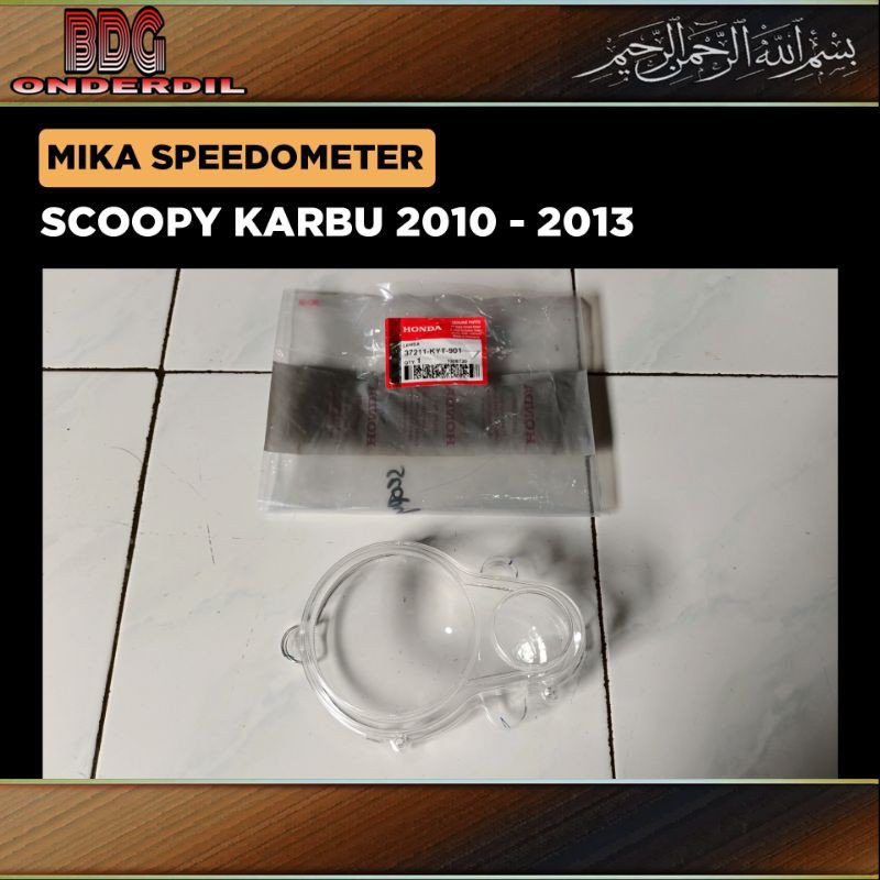 Mika Speedometer Scoopy Karbu 2010 2011 2012 2013 / Kaca KM Kilometer Speed Spidometer / Ori Honda