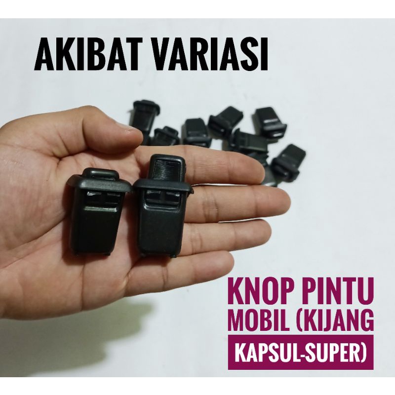 Tarikan Pintu Mobil Kijang Kapsul-Super (Hitam) Knob Pintu Mobil Kijang Warna Hitam Knob Pintu Mobil