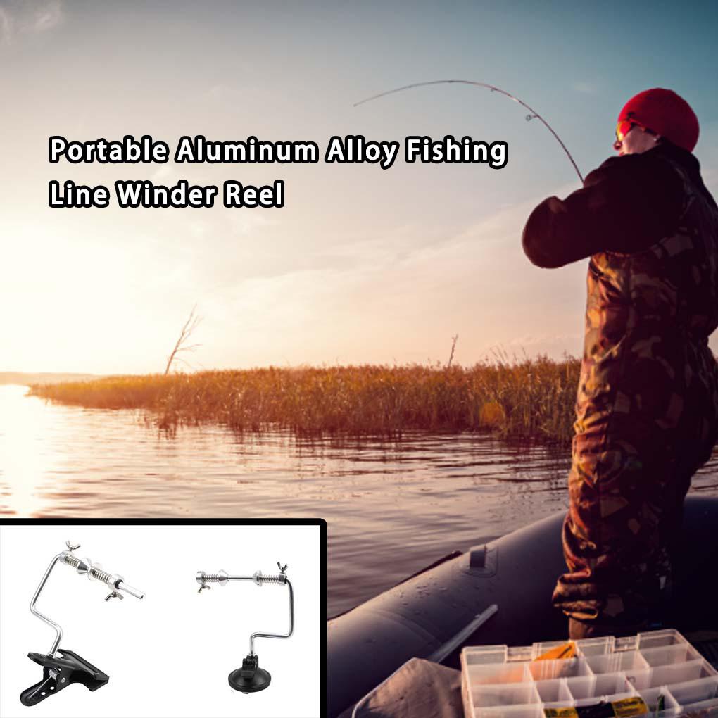 Huit Fishing Line Winder Reel Garis Tebal Winders Adjustable Suction Cup Winding Alat Nelayan Rumah Perahu Travel