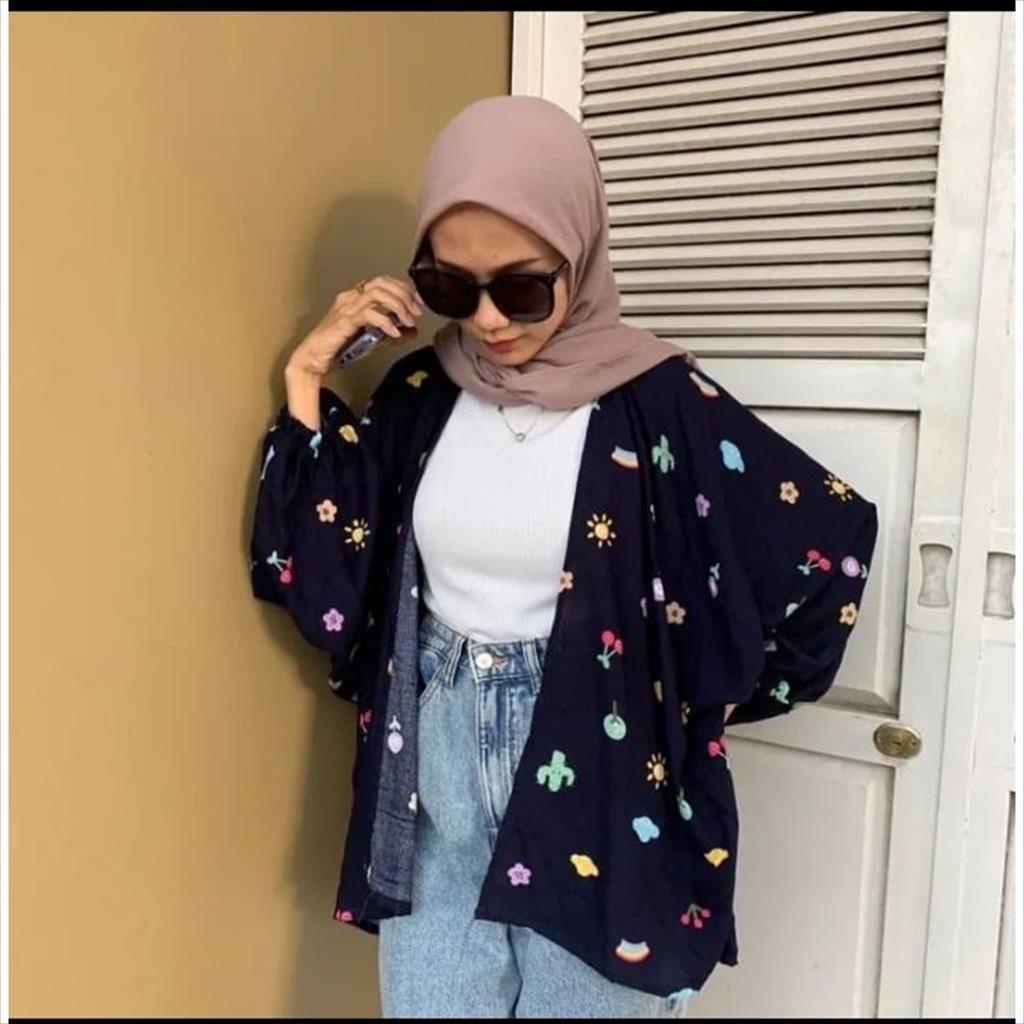 YA 1.110 - Outer Viral Motif Terbaru Cardigan Fashion Wanita Korea