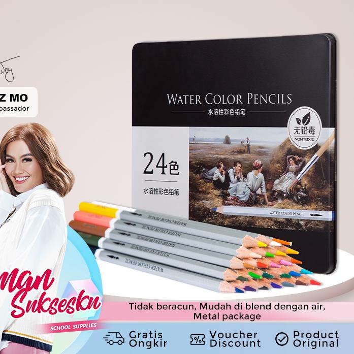 

✨Terbaru✨ Deli Pensil Warna 48 Warna PCS tidak beracun, dapat dicuci dan teknologi hybrid 6523 gas !!