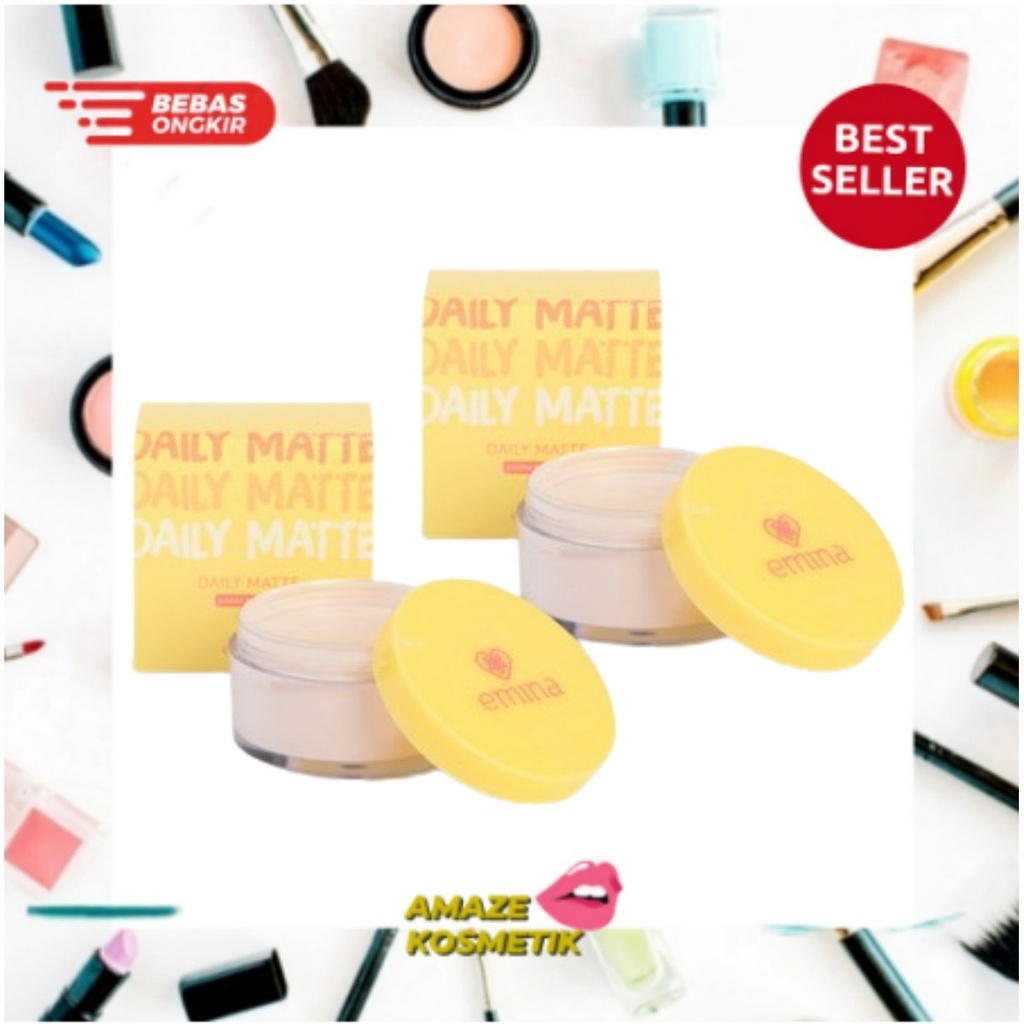 EMINA Daily Matte Loose Powder 20gr BPOM - Amaze_Kosmetik