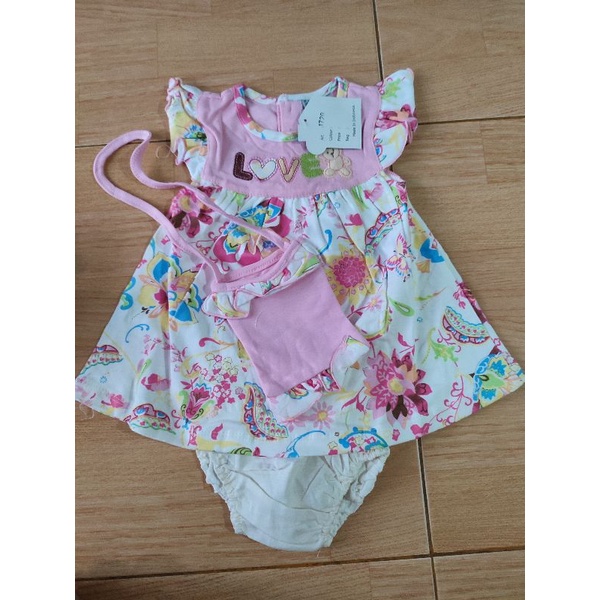 Stelan Dress Anak 0 - 3 bulan