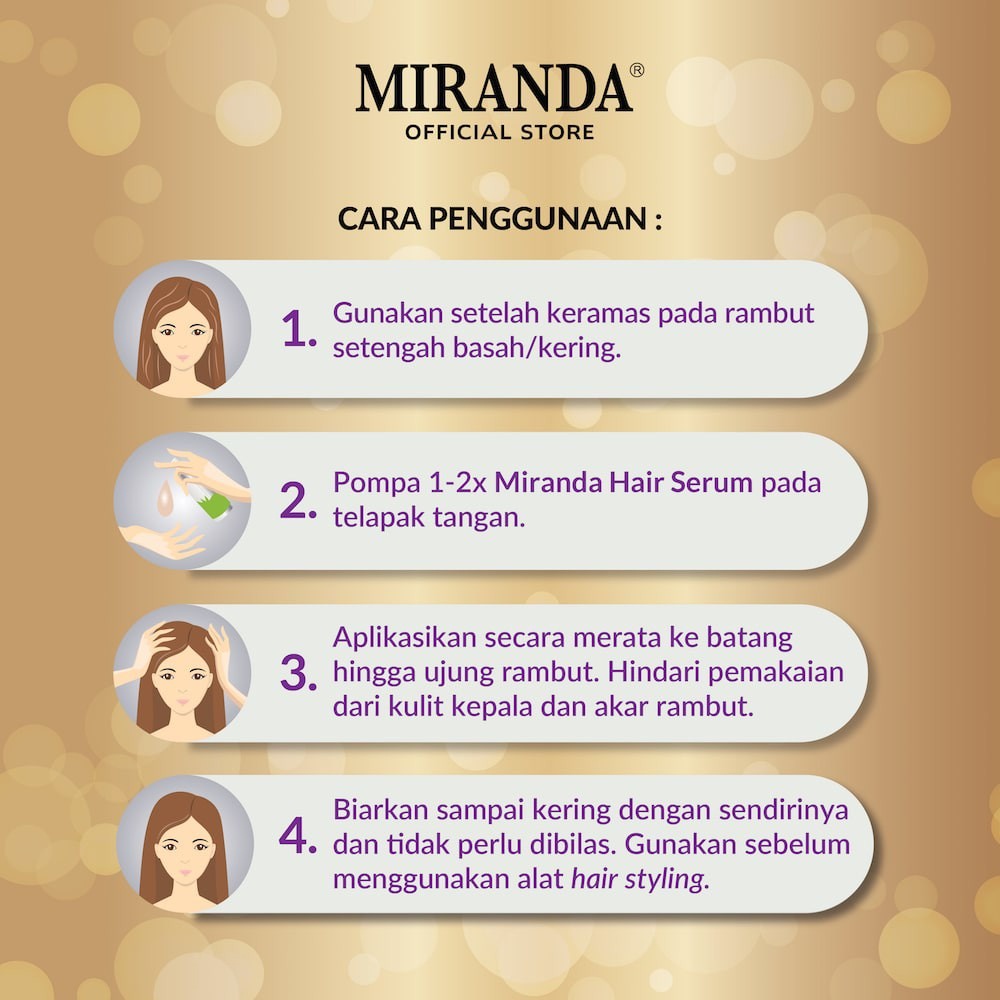 Miranda Hair Serum 100ml - Serum Rambut