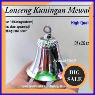 sparepart Bel Lonceng Kuningan no6 Ukir Polos Besar Klintingan Krincingan kuningan no 6 be