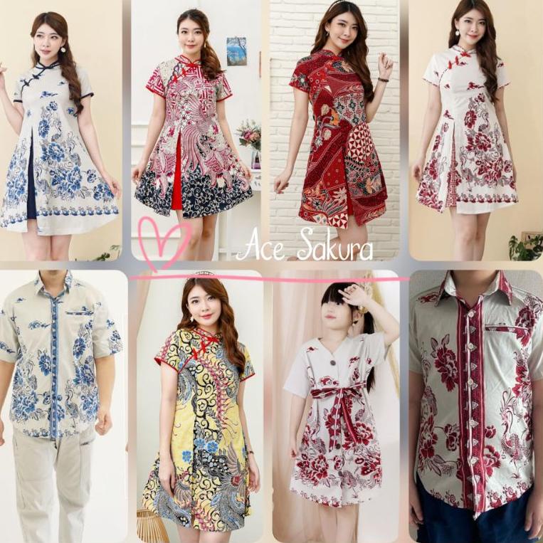 TERBAIK DRESS BATIK AIMEI CANTIK TERUSAN KERJA KANTOR 045 WANITA MURAH BAJU COUPLE ANAK CEWEK KEMEJA