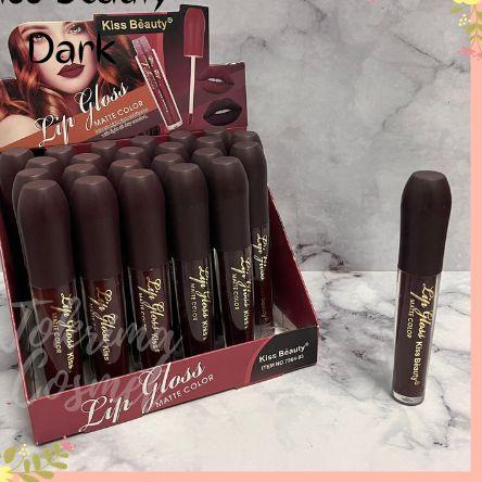 ☈ [LUSINAN] Lipgloss Kiss Beauty Velvet Air / Nude Series ♥