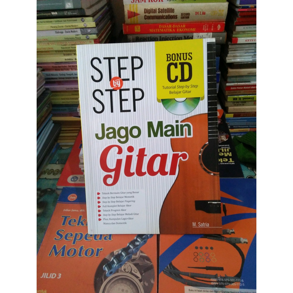 ORIGINAL STEP BY STEP JAGO MAIN GITAR TIDAK ADA DISC bekas mulus