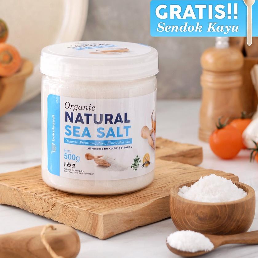 

❊ Sea Salt Pure Organic Garam Laut Alami Premium Natural Asli 100% / Seasalt Fine Grain Organik non GMO Garam Mpasi Halus ➲