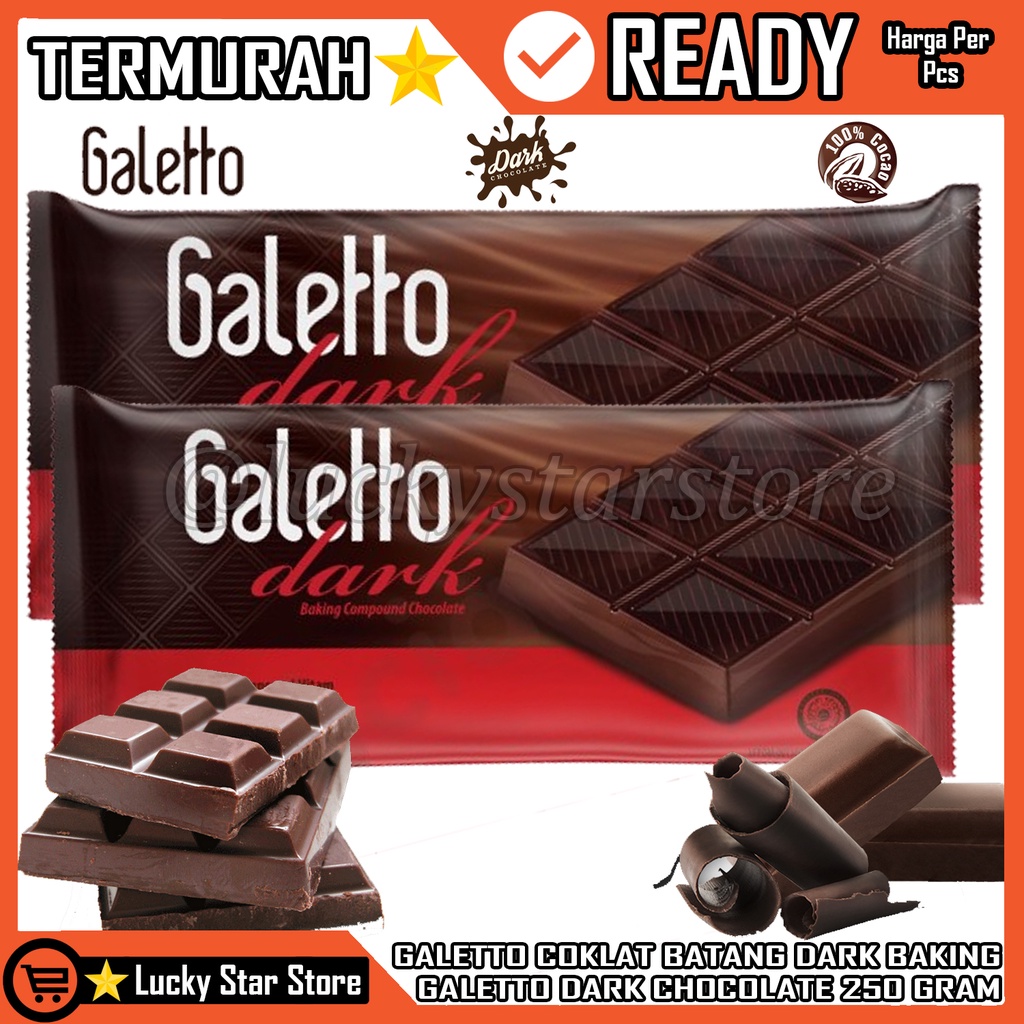 

GALETTO COKLAT BATANG DARK BAKING COMPOUND CHOCOLATE 250GR GALETTO DARK CHOCOLATE COMPOUND COKLAT BATANGAN HITAM GALETTO COKLAT BATANG DARK BAKING COMPOUND CHOCOLATE 250GR CHOCOLATE BLACK PENAMBHANGABHAN MAKANAN COKLAT PARUT TOPING POP ICE BOLU KUE MURAH