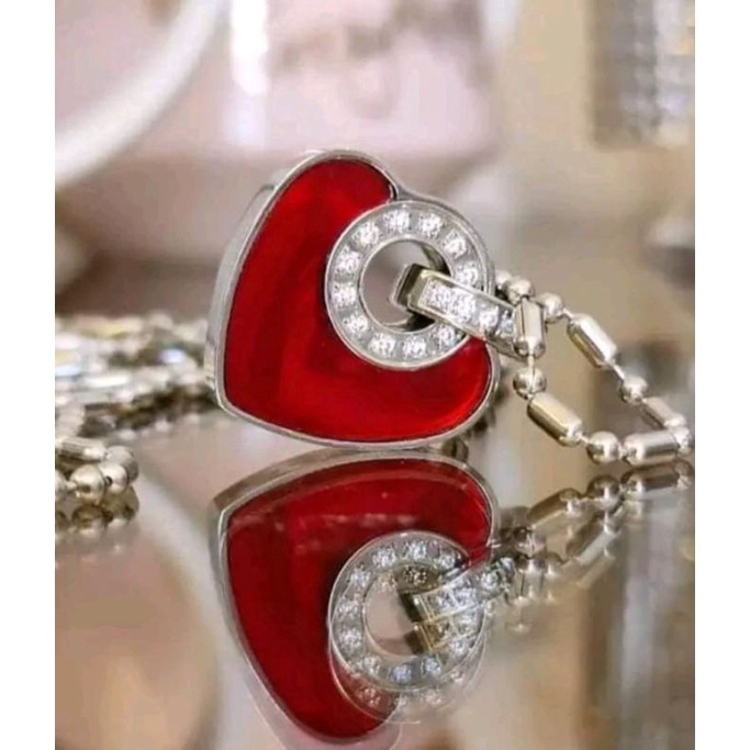 PRELOVED LSW HEART RED KALUNG KESEHATAN MCI ORIGINAL ORI ASLI KALUNG GERMANIUM MCI KALUNG ANTI RADIA