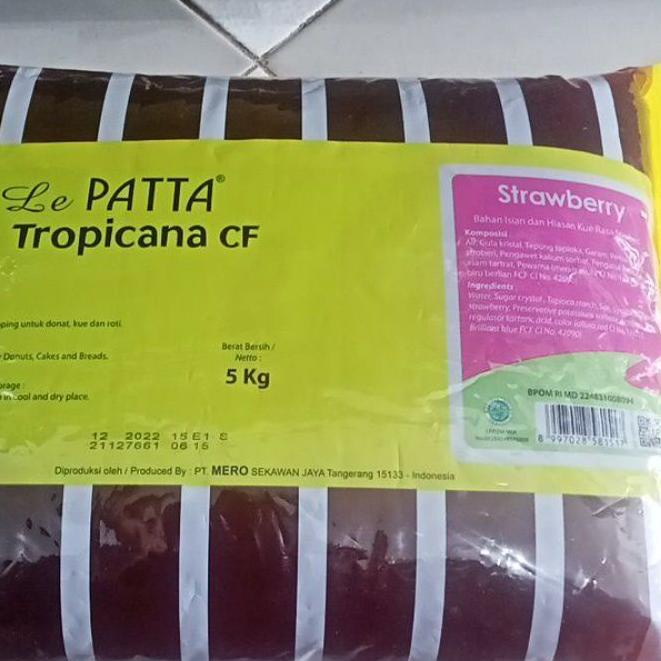 

❂ selai strawberry lepatta cf 5kg slai 1pak ⅍