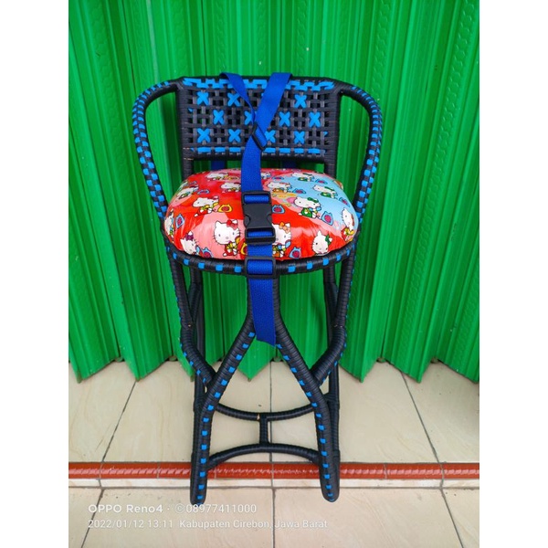 KURSI BONCENGAN ANAK DI MOTOR METIC FULL ANYAMAN LILITAN PAKE SABUK MIO VARIO DLL KERETA SEPEDA METI