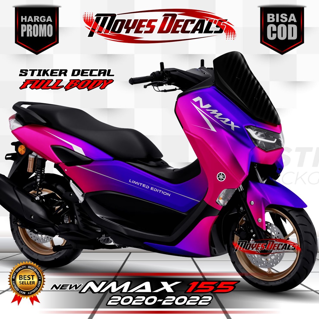 Decal New Nmax 2020 / Stiker Nmax 155 2021 / Decal Stiker New Nmax 155 2022 Fullbody BUNGLON