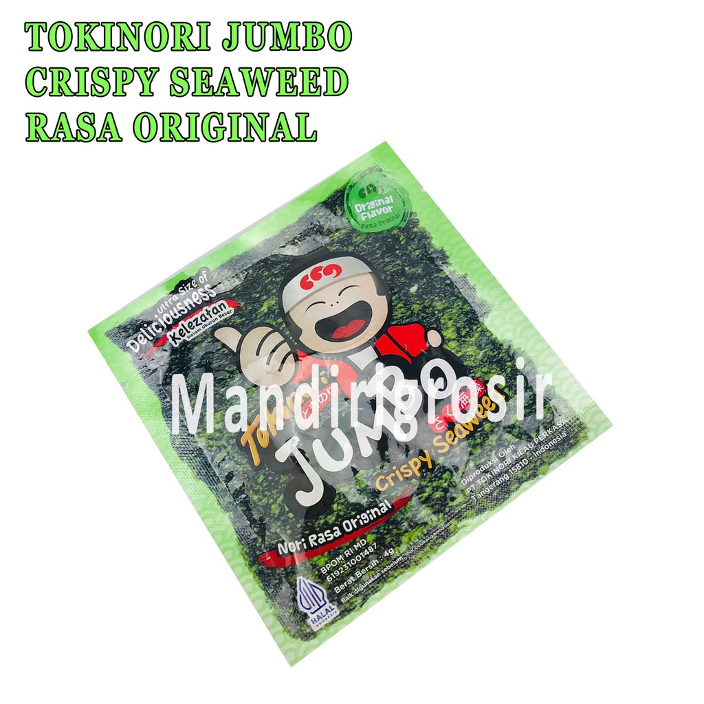 Crispy Seaweed* Tokinori Jumbo* Original Flavor* 4g