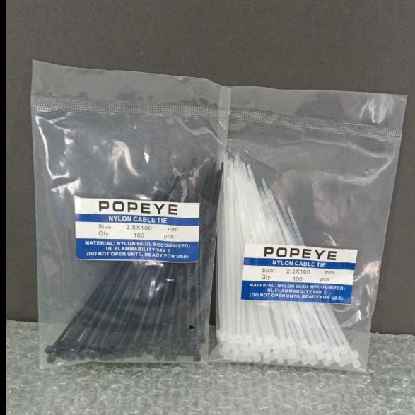 

}}}}}}] Kabel Ties / Cable Ties 2.5 x 100 MM 10 CM Murah Meriah ( 100 Pcs )