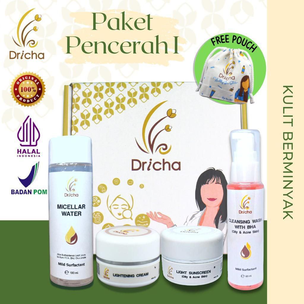 Dricha paket pencerah 1 untuk kulit berminyak