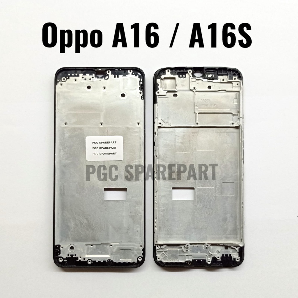 Original Frame Tulang Tengah Oppo A16 / CPH2269 / A16S / CPH2271 - Tempat Dudukan LCD & Mesin