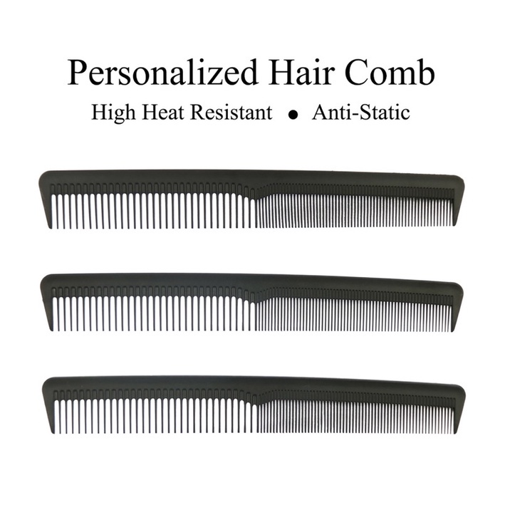 Sisir Rambut Multifungsi / Salon potong 2 sisi Pria Wanita Hair comb Warna hitam