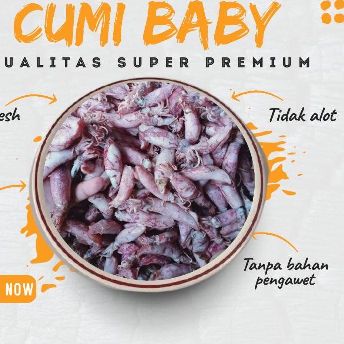 

❃ Baby Cumi Asin Semi Kering 1kg Kualitas Super Premium ✺