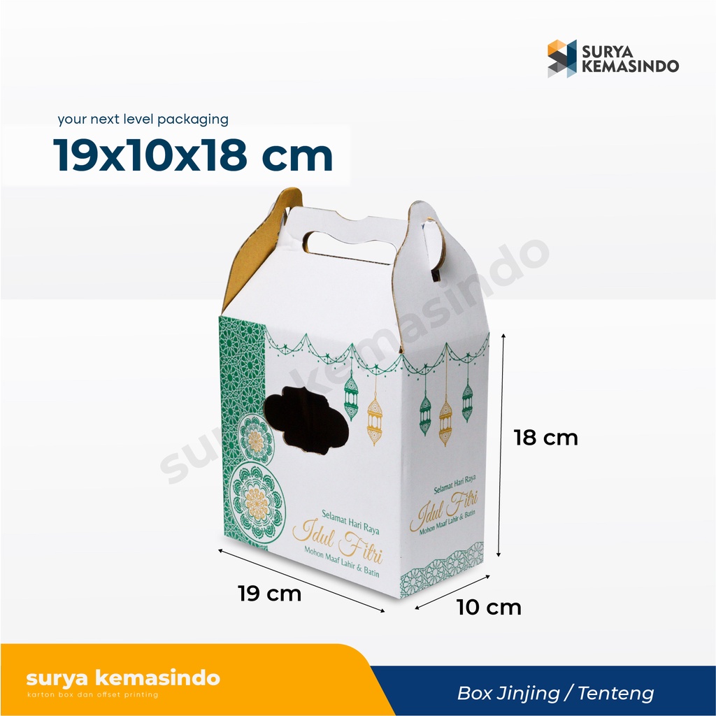 

Box 19x10x18 cm Jinjing (KUKER TOPLES JAR 500 gr ISI 2) Kardus/Kue Kering/hampers/idul fitri/Iedmubarak/Jar500gr/jarbesar