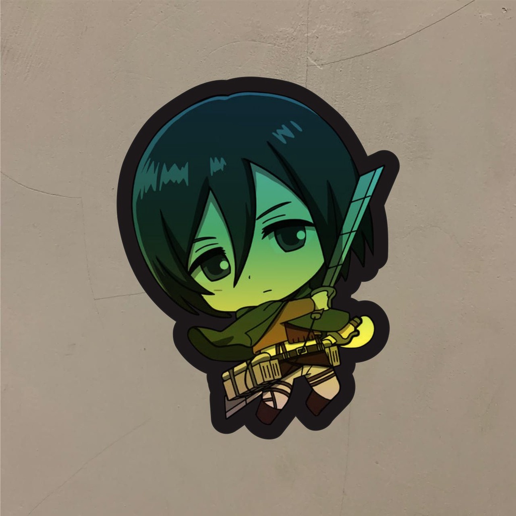 

Stiker Anime Hologram Mikasa Chan Case Hp dan Laptop 7 Cm