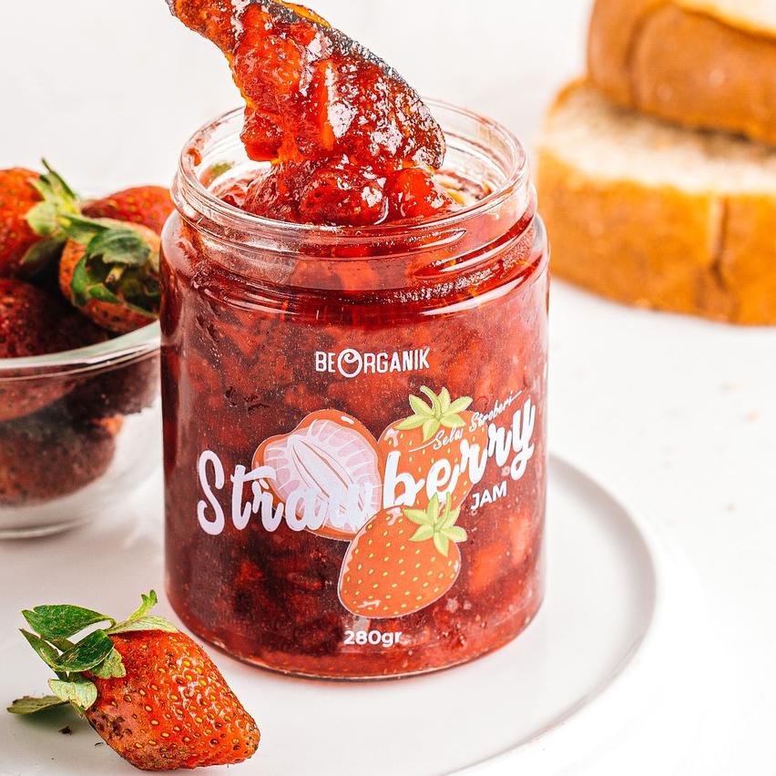 

❂ Beorganik Strawberry Jam / Selai Stroberi 280gr ☜