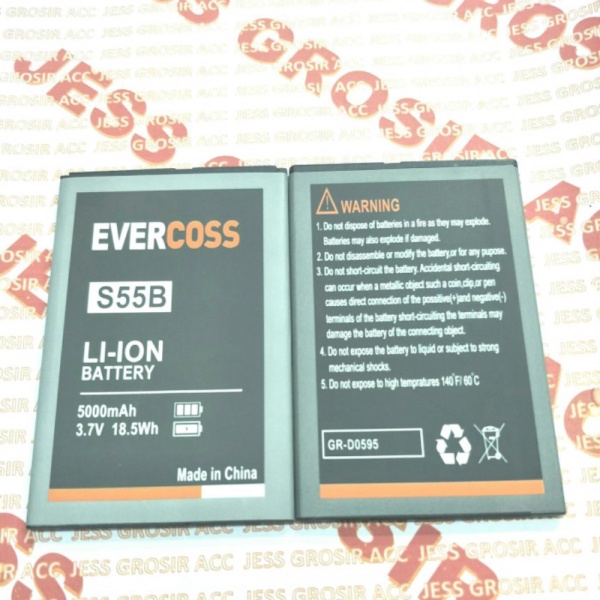Unik Baterai Battery Batre Double Power Evercross S55B GenPro Bokeh 4G Lte Diskon