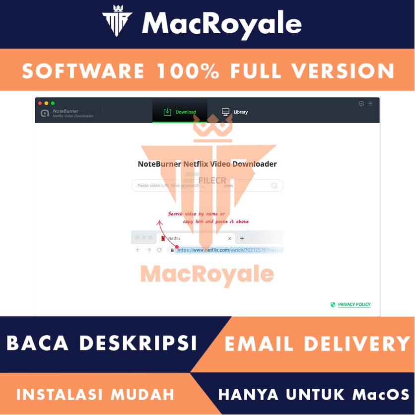 [MacOS] NoteBurner Netflix Video Downloader Full Version Lifetime Full Garansi