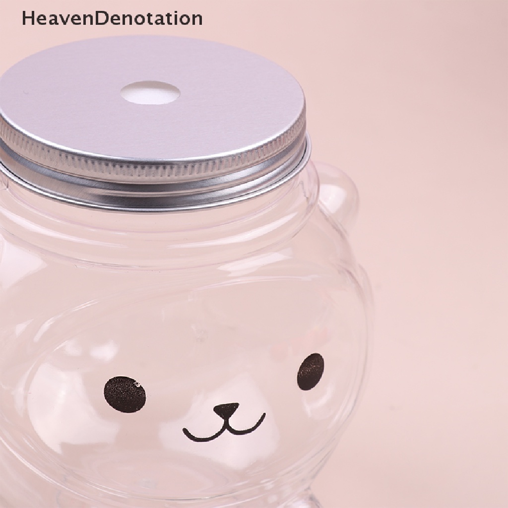 [HeavenDenotation] Botol Jus Homemade Dengan Topi Transparan PET Disegel Tutup Botol Minuman Dingin HDV